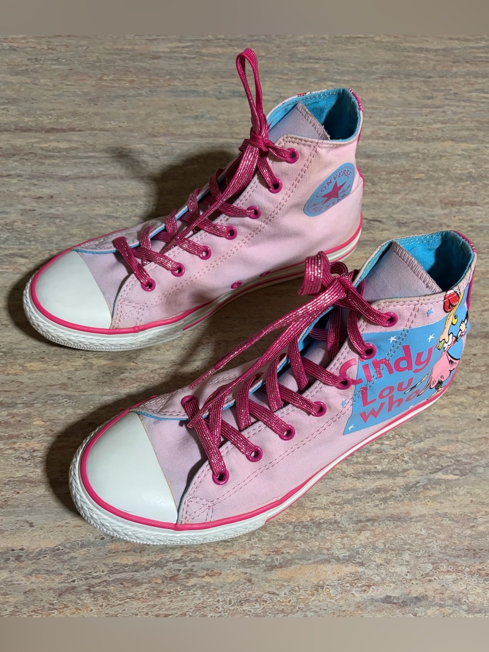 Converse All Star Chuck Taylor Dr. Seuss Cindy-Lou Who Pink High-Top Sneakers